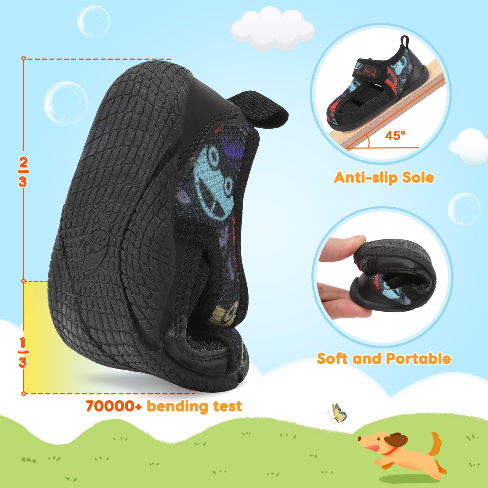 L-RUN Toddler Shoes Barefoot Kids Sneakers Wide Minimalist Boys Girls Summer Footwear for Indoor Outdoor Walking Running - Image 6