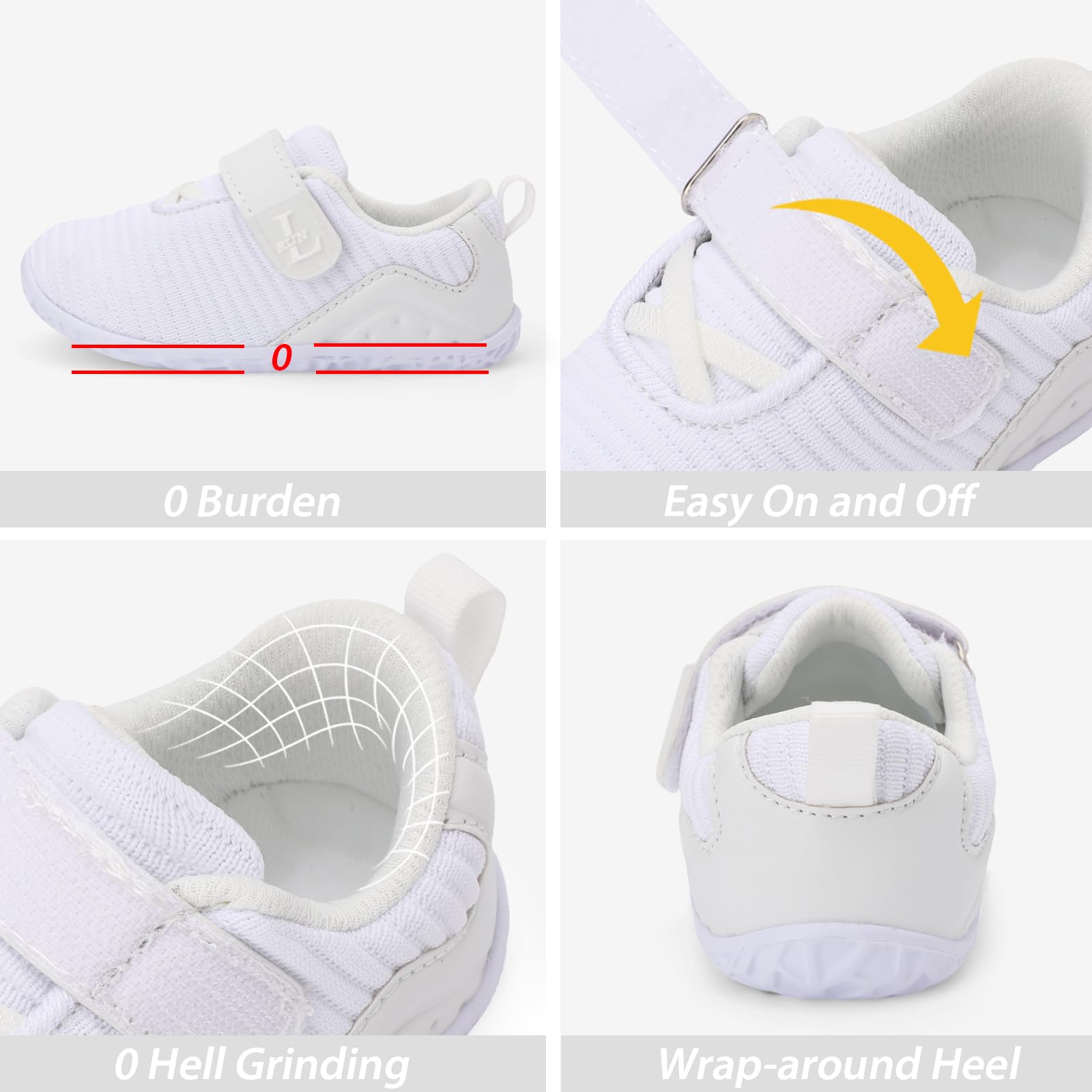 L-RUN Toddler Sneakers Boys Girls Lightweight Shoes Knit Kids Walking Shoes for Indoor Outdoor - Image 5