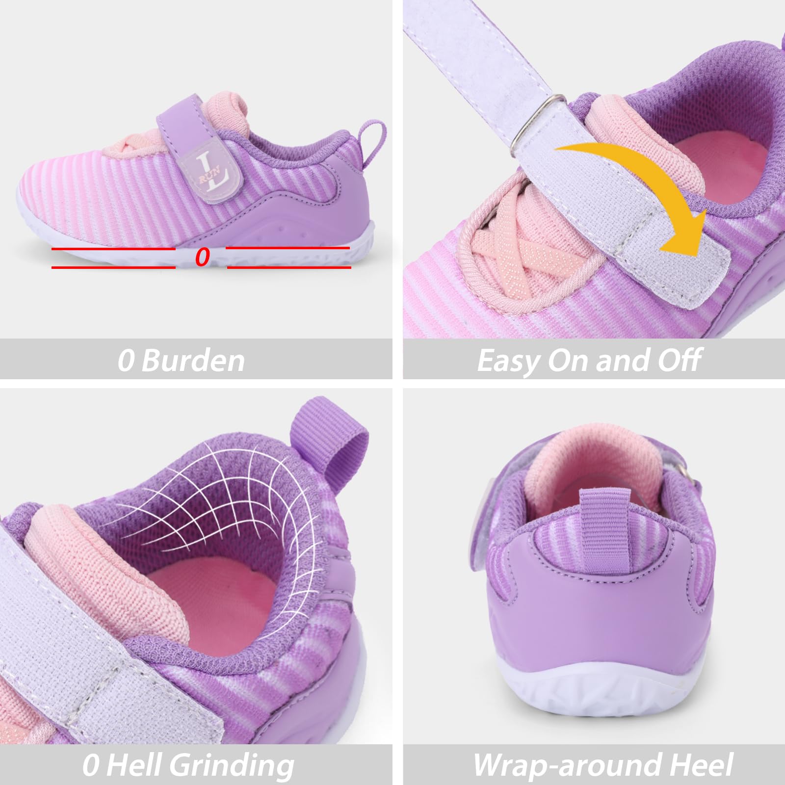 L-RUN Toddler Sneakers Boys Girls Lightweight Shoes Knit Kids Walking Shoes for Indoor Outdoor - Image 5